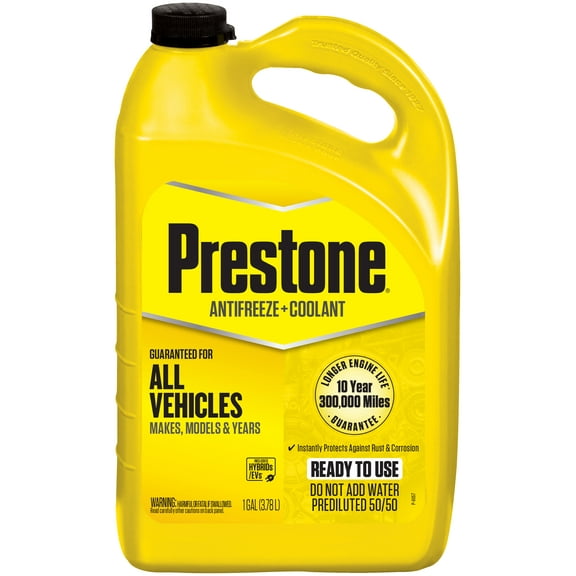 Prestone® Universal Antifreeze Coolant, 50/50 Prediluted, Extended Life, All Vehicles, 1 Gallon