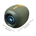thumbnail image 3 of Reproductor de música Altavoz 1800 mAh Altavoz 5.3 TWS compatible con Bluetooth (Verde militar), 3 of 5