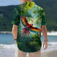 thumbnail image 5 of Ankishi Mens Hawaiian Shirt Parrot Print Short Sleeve Button Down Shirts Summer Casual Tops for Dating Travel, 5 of 7