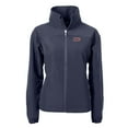 thumbnail image 2 of Women's Cutter & Buck  Navy UIC Flames Charter Eco Recycled Full-Zip Jacket, 2 of 3