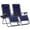 Navy Blue, variant on NAPWANT Zero Gravity Lounge Chair Set of 2, Adjustable Steel Mesh Recliner with Pillow & Cup Holder Tray,Navy Blue
