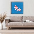 thumbnail image 2 of Stupell Industries Blue Vibrant Koi Fish Black Framed Floater Canvas Wall Art design by Yvette St. Amant, 25 x 25, 2 of 9