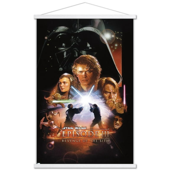 Star Wars: Revenge of the Sith - One Sheet (No Billing Block) Wall Poster with Magnetic Frame, 22.375" x 34"