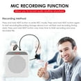 thumbnail image 4 of Sound Portable Rechargeable Voice Display with MIC Recording Function Wired Headmount Microphone & Waistband, 4 of 7