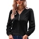 thumbnail image 2 of Suéter con cremallera para mujer, suéter con cuello en V para mujer, suéter informal con cuello en V, suéter con cuello en V, elegante y moderno, 2 of 6