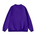 thumbnail image 4 of GrmtClth Men's Crewneck Sweatshirts Loose Fit Long Sleeve Pullover Shirt Warm Basic Sweatshirt 2025 Fall Purple XL, 4 of 4