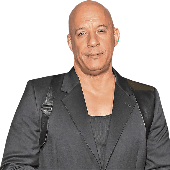 Vin Diesel (Black Outfit) Half Body Buddy Cutout