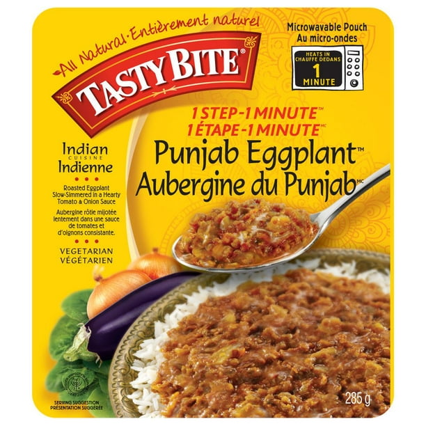 Aubergine du Punjab cuisine indienne 1 Étape - 1 Minute de Tasty Bite