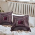 thumbnail image 7 of Waterproof Throw Pillow Covers Set of 2, 20x20 Inch Purple Framed Geometric Decorative Pillowcases Outdoor Pillow Slip Cushion Covers Set for Couch Tent Vintage Modern Abstract Art, 7 of 7