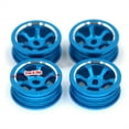 thumbnail image 4 of 4 Pieces Metal 20mm Wheels Rims 1:28 Tires Hubs Upgrade Spare Parts Modification Replacement for Wltoys P929 P939 K969 K979 K989 Blue, 4 of 6