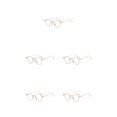 thumbnail image 1 of Minnieouse Gafas anti luz azul Gafas de alta definición Gafas sin receta Gafas Gafas de metal con montura grande Gafas doradas Type2 NO2, 1 of 6