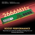 thumbnail image 3 of 8GB (2x4GB) DDR4 2666 MHz UDIMM PC4-21300 (PC4-2666V) CL19 DIMM Non-ECC Desktop RAM Memory Modules, 3 of 8