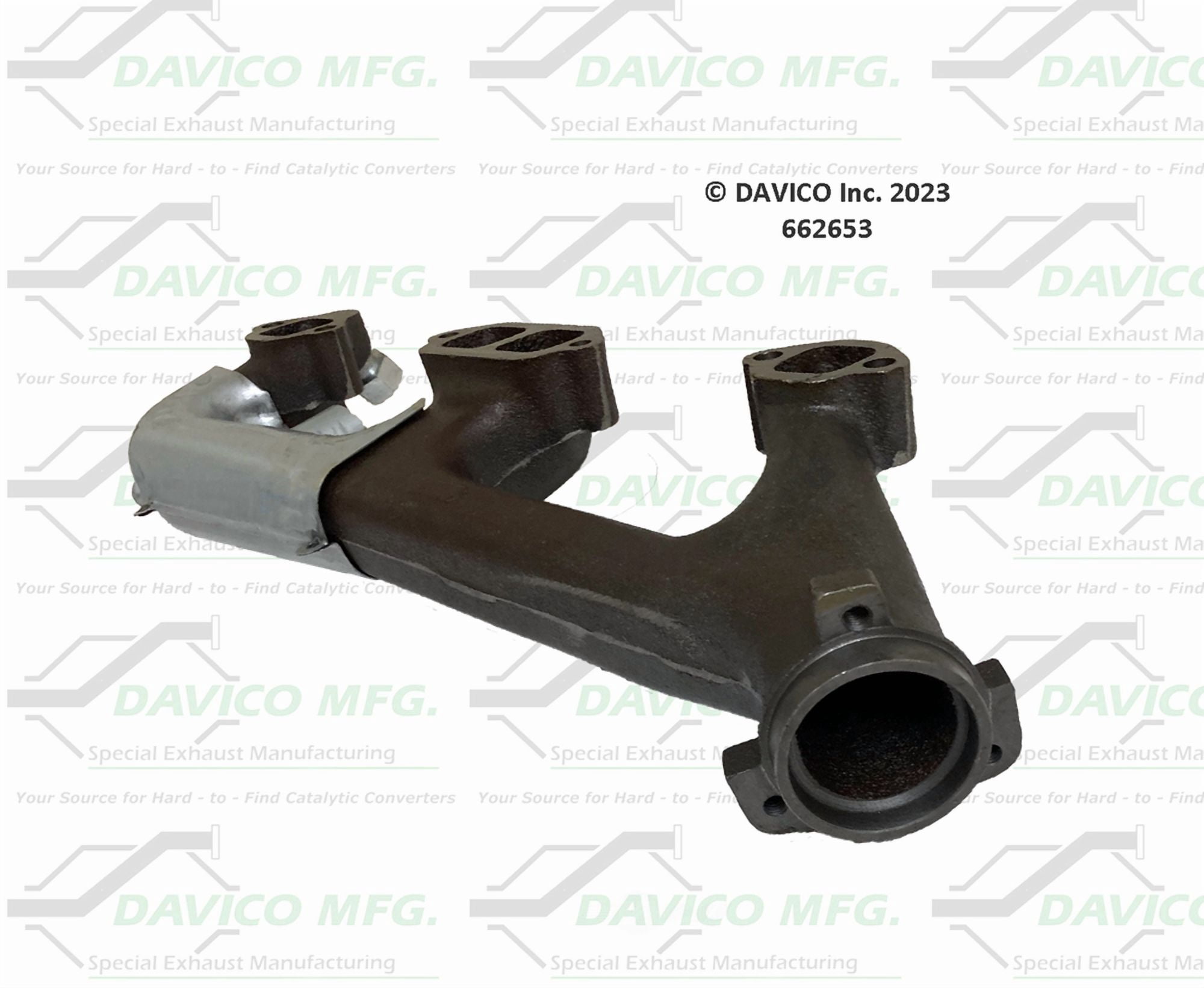 Davico Mfg 662653 Stand alone Exact-Fit exhaust manifold