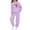 Purple, variant on Zefriona Kids Casual Heart Graphic Long Sleeve Hoodie and Cuffed Tracksuit Pants Set 2-13Y Khaki Size 12