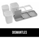 thumbnail image 2 of Soporte para cepillos de dientes, Soporte para cepillos de dientes para cepillos de dientes y Pasta de dientes, vasos para dientes, 2 vasos para dientes para baño, plástico, blanco-, 2 of 5