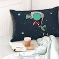 thumbnail image 6 of Gir Mouth Invader Zim Pillowcase Cushion Pillow Covers With Hidden Zipper Pillow Case Decor For Bed Dorm Sofa Couch Car 16"x24", 6 of 8