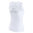 thumbnail image 3 of Women's WEAR by Erin Andrews White Los Angeles Lakers Rib-Knit Henley Tank Top, 3 of 5