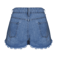 thumbnail image 5 of Jean Denim Shorts for Women High Waisted Womens Shorts Flat Front Distressed Ripped Solid with Pockets Streetwear Casual Shorts, 5 of 7