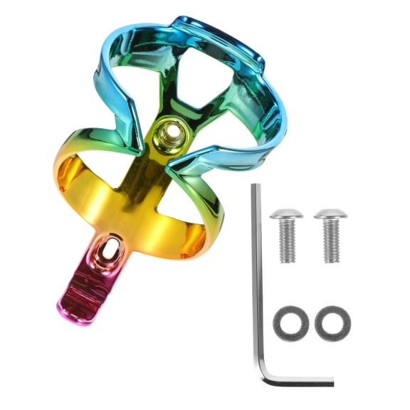 Colorful Bottle Cage Side Water Cup Holder Rainbow Bike Rack