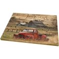 thumbnail image 2 of Barn Pictures Wall Decor Red Truck Farmhouse Canvas Painting Vintage Car Wall Framed Posters Home for Living Room Bedroom Bathroom Decoration 12x16inch, 2 of 6