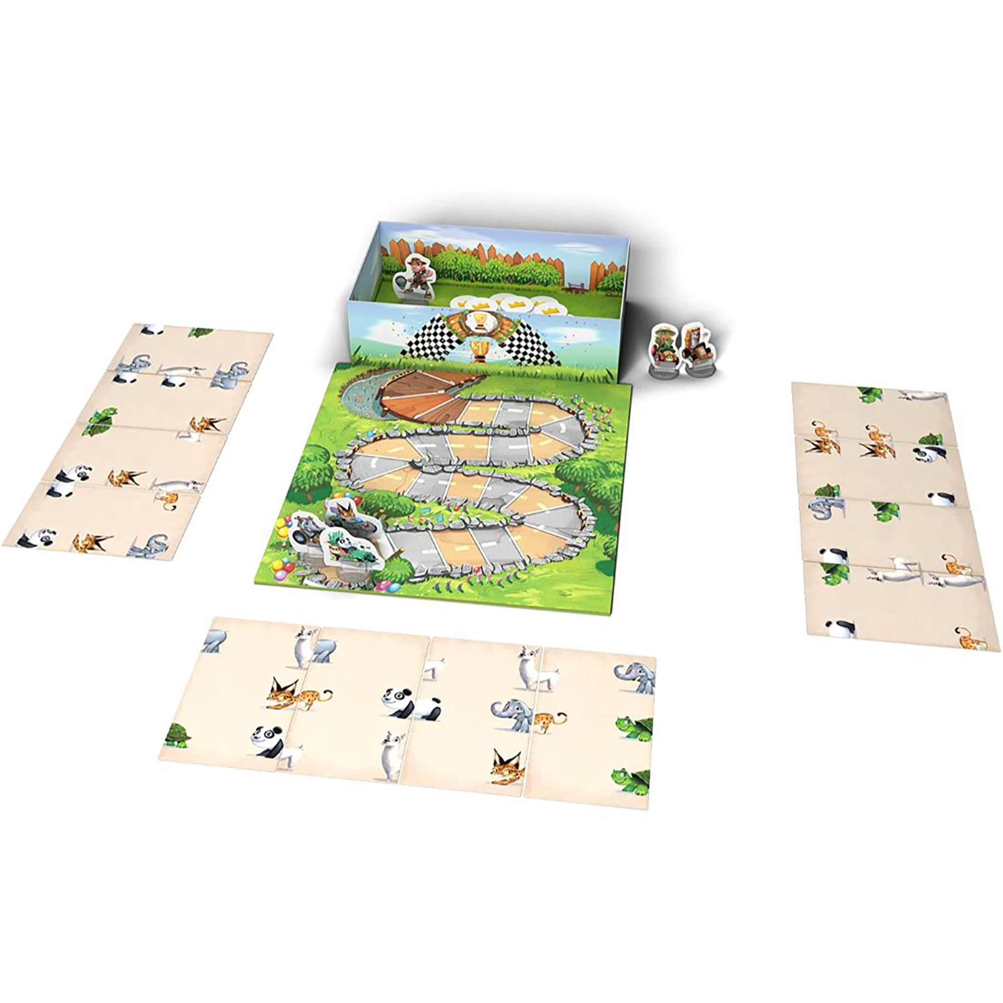 Zoo Run - LOKI Childrens Card Placement Game, Ages 4+, 1-5 Players, 10 Min