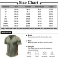 thumbnail image 2 of Men'S Printed T-Shirt Outdoor Retro Button Loose Short Sleeve Top S, 2 of 3
