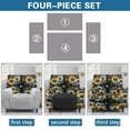 thumbnail image 6 of FOR U DESIGNS Sunflower Daisy Print Recliner Chair Covers with Armrest, Anti-Slip Recliner Sofa Slipcover Washable Lazy Boy Recliner Covers, Prevent Wear and Pet Hair, 6 of 8