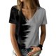 thumbnail image 2 of Tops Para Mujer Blusa Casual Elegante Camiseta Con Estampado de Manga Corta Con Cuello en V de Moda Odeerbi  ODB162579, 2 of 8