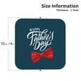 thumbnail image 2 of Drink Coasters, Happy Father's Day (3) -PVC Leather Coasters Sets of 4 for Tabletop Protection - Bar Accessories, Coasters for Drinks Cup Aesthetic Coasters Home Office Decor Square, 2 of 5