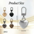 thumbnail image 2 of Tutuviw 5 Color Heart Shape Zipper Pull for Cloth Bag Backpack,Multifunctional Heart-shaped Metal Zipper Pulls Replacement Universal for Zipper Repair on Coats Luggage Suitcase, 2 of 8