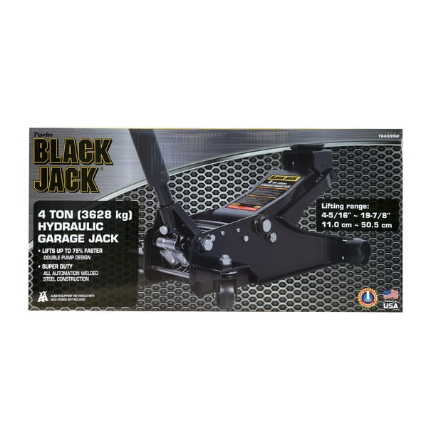 Black Jack T84009W Heavy Duty Garage Jack with Dual Pump, 4 Ton