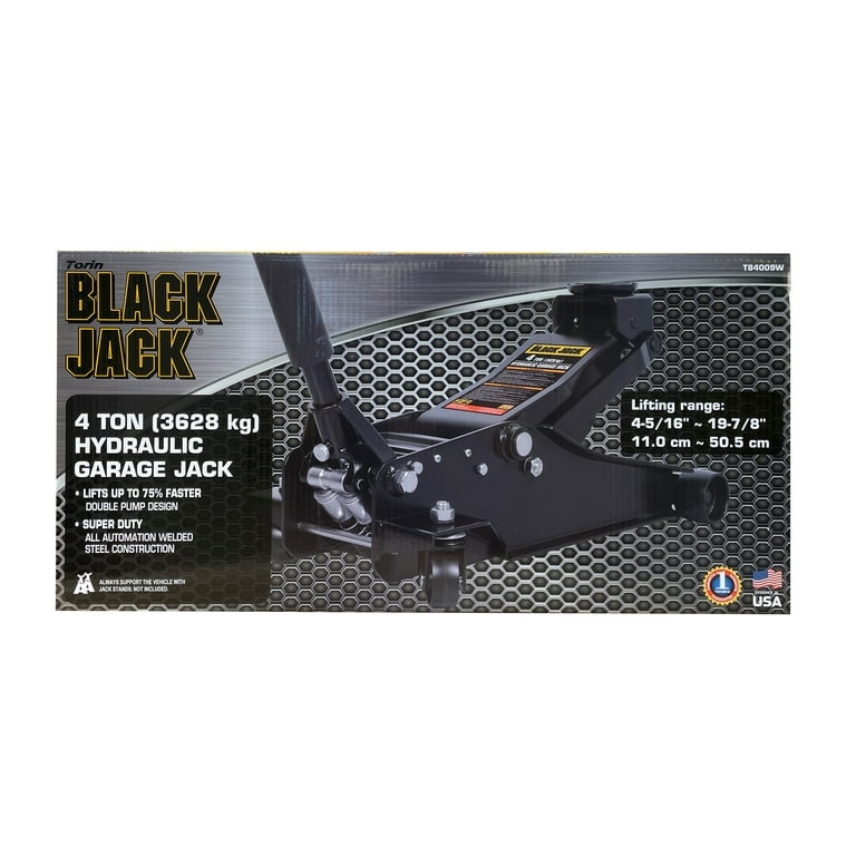 Black Jack T84009W Heavy Duty Garage Jack with Dual Pump, 4 Ton
