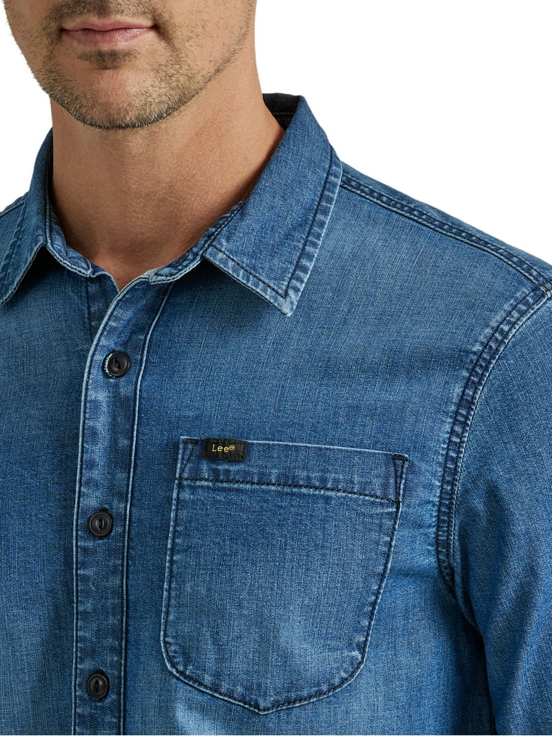 Lee® Men's Extreme Motion All Purpose Long Sleeve Denim Shirt Lee® Men's Extreme Motion All Purpose Long Sleeve Denim Shirt