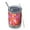 Red Daisy Flower, variant on 12oz Tumblers Black Daisy Flower Retro Pattern Vacuum Insulated Stainless Steel Travel Tumbler Cups Mug with Lid and Straw for Beer,Coffee,Beverages with Cleaning Brush for Cold & Hot Drinks