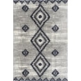 thumbnail image 2 of Rug Branch Azel 7' x 10' (6'7" x 9'6") Grey/Blue Moroccan Indoor Area Rug, Contemporary, High Pile, Stain-Resistant Carpet - Living Room, Bedroom, Dining Room, and Kitchen, 2 of 7