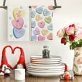 thumbnail image 6 of Sm:)e Pink Heart True Love Forever Valentine's Day Kitchen Towels Dish Towels, 18x26 Inch Hand Towels Set of 2, 6 of 6