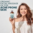 thumbnail image 2 of Gua Sha Oil for Face - Lymphatic and Anti Aging Facial Oil for Gua Sha Massage - Safe for Acne Prone Skin - Organic, Non Comedogenic, Fragrance Free, Lightweight - Use with Guasha Facial Tools, 2oz, 2 of 8