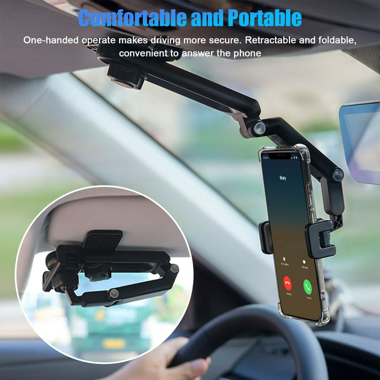 Phone Holder For Car Steering Wheel Universal Portable Steering Wheel Phone  Holder Mount Clip Hands-Free Phone Stand For