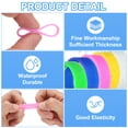 thumbnail image 3 of 12Pcs Silicone Rubber Bands,20mm/0.8inch Rubber Bands Rings Cable Ties for Cord Wrapping Bag Wraps, Pink, 3 of 6