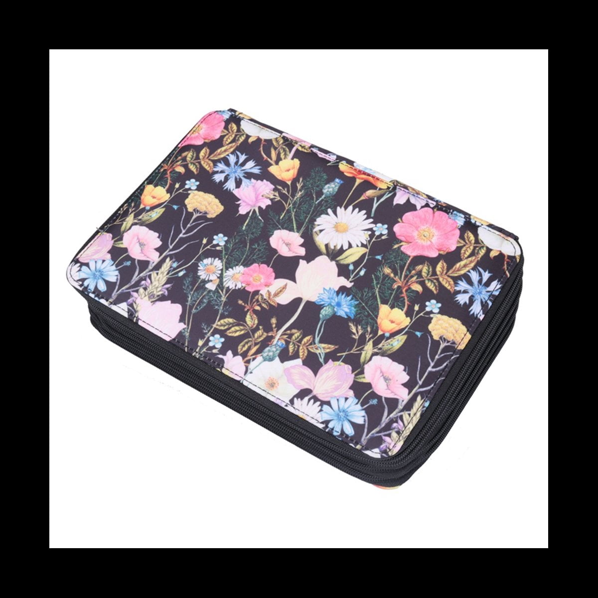 250 Slots Colored Pencil Case Organizer with 5 Layer Zipper- Capacity Pens Storage Holder Bag for Student Artist C
