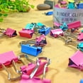 thumbnail image 7 of Windfall 1 Tub Medium Metal Paper Clips Assorted, Colored Binder Clips Multi Color Photo File Paper Document Clip Clamp Organizer Document File Ticket Binder Clips for Office Home, 7 of 7