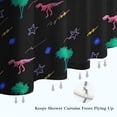 thumbnail image 6 of Colorful Dinosaurs Palms Stars Pattern Shower Curtain 84"x72" ,Bathroom Decorative Shower Curtains Set with 12 Hooks,Modern Waterproof Washable Shower Curtain, 6 of 6