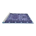 thumbnail image 2 of Ahgly Company Machine Washable Indoor Round Persian Blue Traditional Area Rugs, 5' Round, 2 of 4