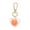 Orange, variant on Keychain Pendant Fake Rose Decor Heart Shape Eternal Flower Stainless Clip Shoulder Bag Decoration Pendant Keyring Pendant