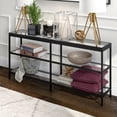 thumbnail image 2 of Evelyn&Zoe Alexis 64" Wide Rectangular Console Table, Blackened Bronze, 2 of 7