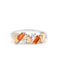 thumbnail image 5 of Nuevo Anillo de Color dorado con círculo de circón cuadrado rosa/azul geométrico Simple para mujer joyería de tendencia de moda, 5 of 5