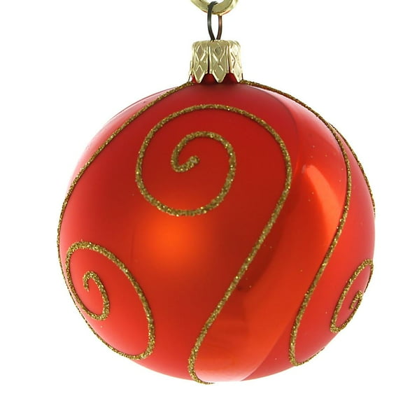 "Traditional" Hand Painted Christmas Ball Ornament No.6