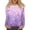 Light Purple, variant on WTOBBY Women's Casual Floral Print Round Neck Long Sleeve T-shirt Top Fashion Wear Comfortable Soft Fabric Breathable Material Daily Outfit Stretch Fit for Versatile Use,Blue L