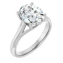 Adelle 3 Carat Oval Lab Diamond Engagement Ring Solitaire