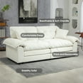 thumbnail image 6 of 84" Modern Chenille Loveseat - Pocket Spring & Memory Foam Sofa for Home/Office, 6 of 8